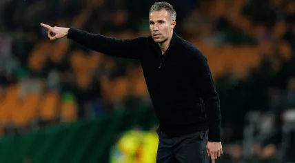 Robin Van Persie seen during UEFA Europa League game between teams of Real Betis Balompie and Feyenoord Rotterdam