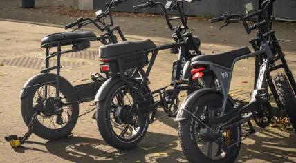 Fatbikes parked in the street in Amsterdam, 22 October 2024 