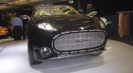 A Spyker Sedan during a exhibition, December 10, 2006. 