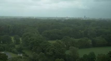 The moment either a tornado or a downburst hit the Enschede region during stormy weather. 4 June 2026