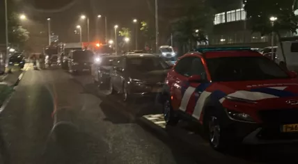 Emergency services at the scene of an explosion and fire on Osdorper Ban in Amsterdam Nieuw-West, 12 June 2026