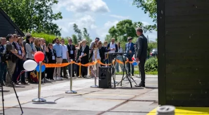 Ceremony at the opening of the world’s first cultivated meat farm in Schipluiden on June 5, 2026.