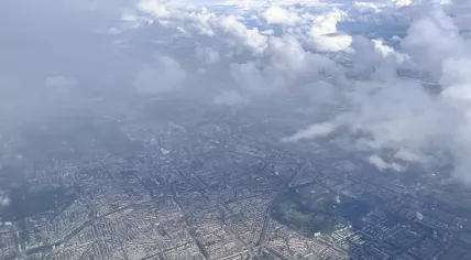 Storm clouds developing over the southern portion of The Hague at the end of the afternoon. 9 June 2026