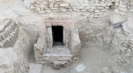 A 3,000-year-old tomb discovered by a team of Dutch archeologists near the Egyptian city of Luxor, July 2026