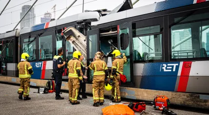 Two trams collided on the Erasmus Bridge in Rotterdam. At least 18 hurt. 22 July 2026