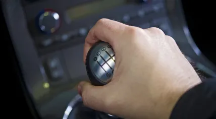 Driving stick shift