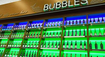 Champagne sold at Schiphol Airport. May 22, 2022.