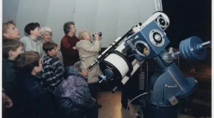 Visitors at Copernicus Observatory in Haarlem. April 16, 2019.