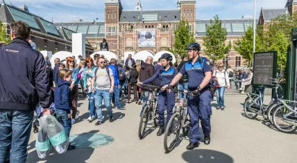 Enforcement officers in Amsterdam, 7 May 2017
