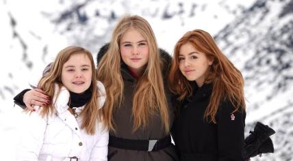 Princesses Ariane, Amalia and Alexia in Lech, 25 February 2020