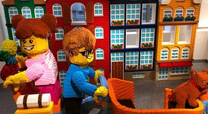Inside the LEGO flagship store in Amsterdam, 29 November 2019