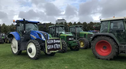 Farmers protest on Malieveld in The Hague, 1 October 2019
