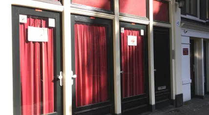 Amsterdam's Red Light District abandoned during the pandemic. May 28, 2020