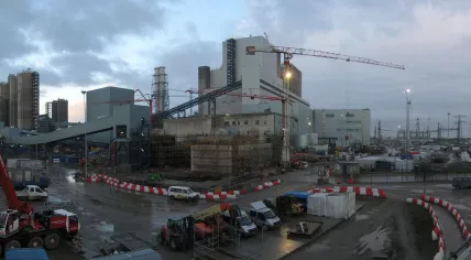 The coal operated power plant at Eemshaven