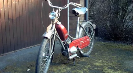 Red moped 