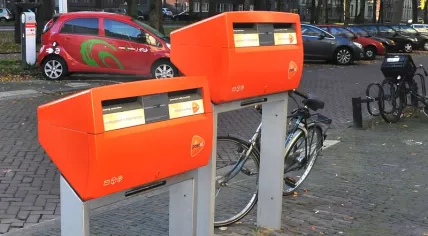 postboxes in Utrecht, Netherlands