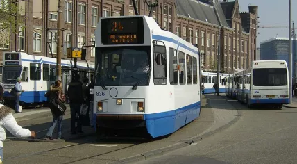 Amsterdam Centraal Trams