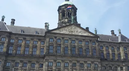 Flag half staff Royal Palace