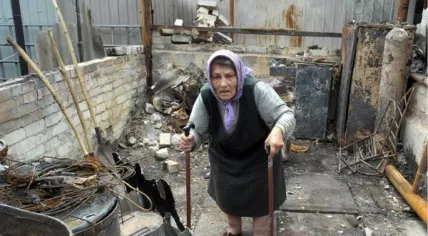 Artema suburb of Sloviansk, Ukraine