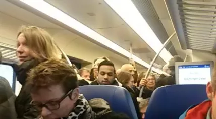 Crowded train
