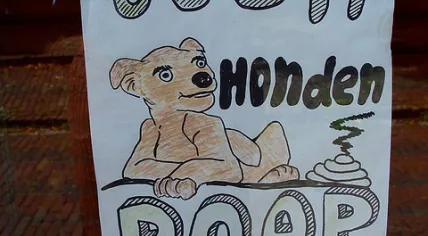 Geen honden poep