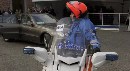 A Belgian police officer