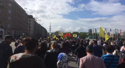 Kurdish protest against Turkey.