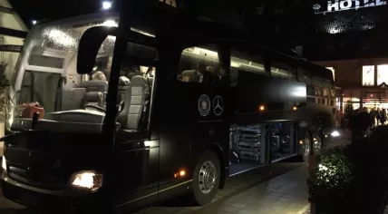 Germany football team bus