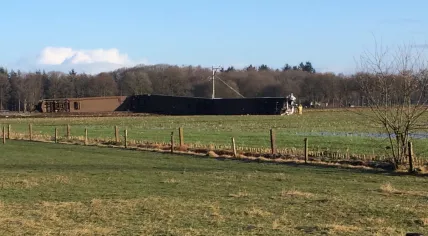 Derailed Arriva train crane accident