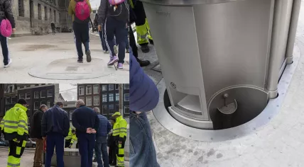 Urilift Combi installed at Dam Square