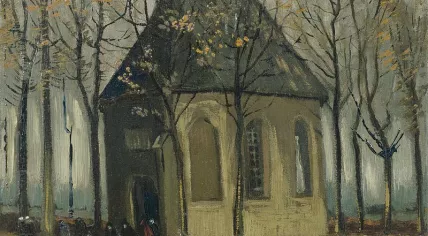 The van Gogh Painting "Het Uitgaan van de Hervormde Kerk te Nuenen"