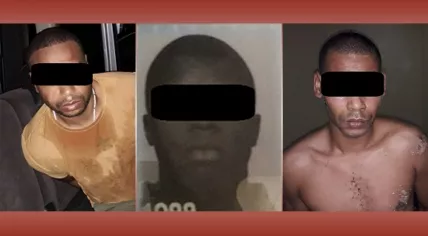 Alejandro P., 30, Mao R., 43, and Mario R., 41, arrested in Suriname in connection with murder and organized crime allegations