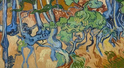 Van Gogh’s last painting: Tree Roots. Vincent van Gogh, Auvers-sur-Oise, 27 July 1890