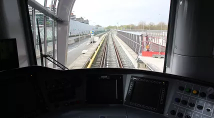 Noord-Zuidlijn cabin view