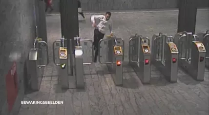 Man wanted for knocking a train conductor unconscious at Breda station, 28 Sept 2019