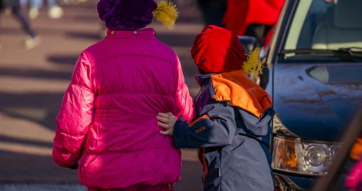 Children dressed as Piet at the arrival of Sinterklaas in Dordrecht. 17 Nov. 2018