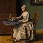 Dutch girl at breakfast by Jean-Etienne Liotard