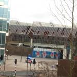 Storm damage to Almere Central Station, 18 Jan 2018