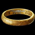 A black letter posy ring from between 1375 and 1550 found in Utrecht