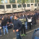 Tottenham Hotspur fans fill Amsterdam's Dam Square for the 2019 Champions League 