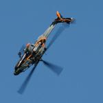 An AH-64 Apache from the Dutch Air Force, flown by Major Roland “Wally” Blankenspoor and Captain Paul ‘Wokkel’ Webbink, shows off during an exhibition at the 2011 Luchtmachtdagen.