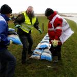 Kampereiland sandbags before a storm