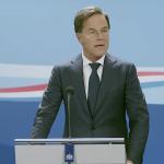 Dutch Prime Minister Mark Rutte at his weekly press conference. 23 October 2020