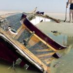 Boat of Swedish sailor Hans, whose body was found on a sandbank near Texel in 1995