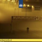 The A16 was fogged in at Moerdijk in Zuid-Holland. 7 December 2020