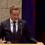 Hugo de Jonge during a debate in Parliament over his handling of the second wave of infections. 15 Dec. 2020