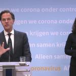 Prime Minister Mark Rutte discussing coronavirus in the Netherlands. April 21, 2020