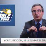 John Oliver announces Last Week Tonight's sponsorship of Jelle's Marble Runs and the Marble League