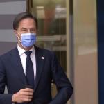 Mark Rutte arriving at the European Council meeting in Brussels on 24 June 2021