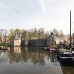 Old defense buildings in front of the Military Academy in Breda
